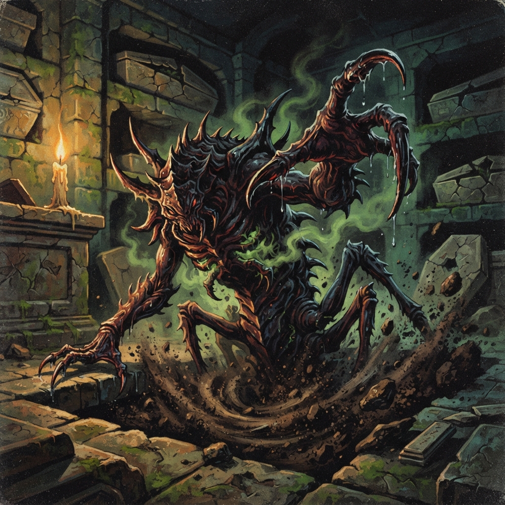 Urglid, original Pathfinder 2e monster artwork by ZapGM