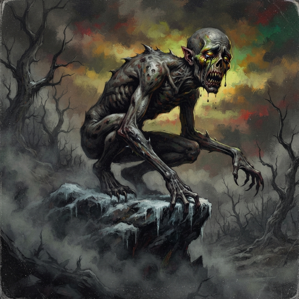 Lacridaemon, original Pathfinder 2e monster artwork by ZapGM