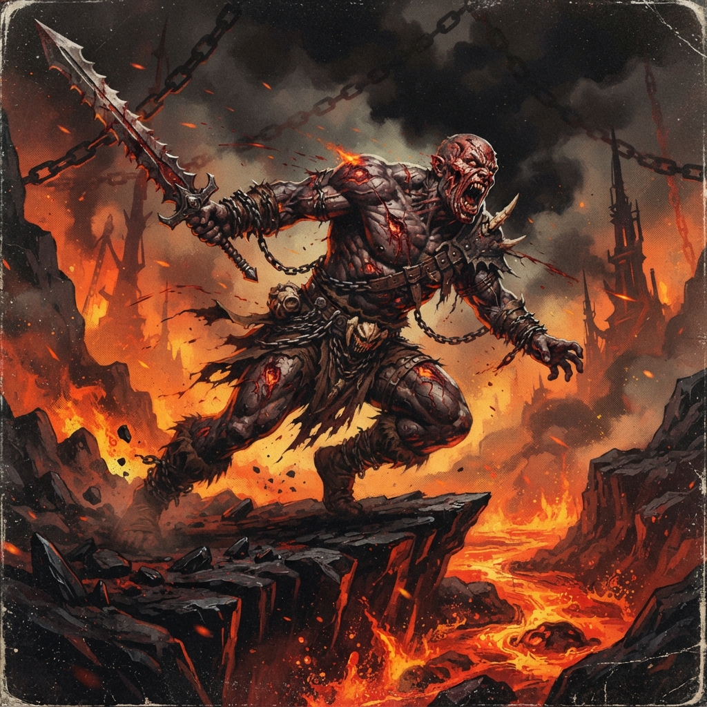 Shade (Hell), original Pathfinder 2e monster artwork by ZapGM