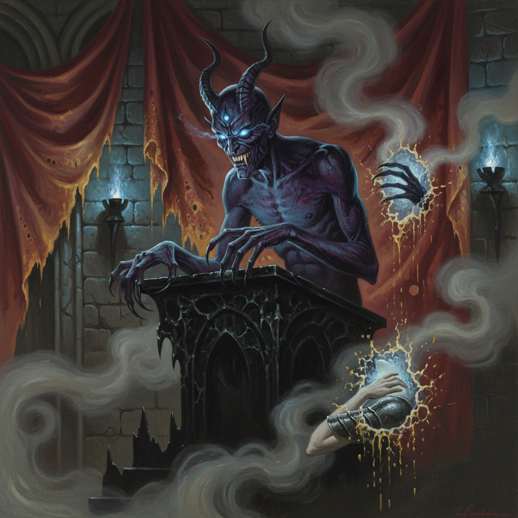 Deimavigga, original Pathfinder 2e monster artwork by ZapGM