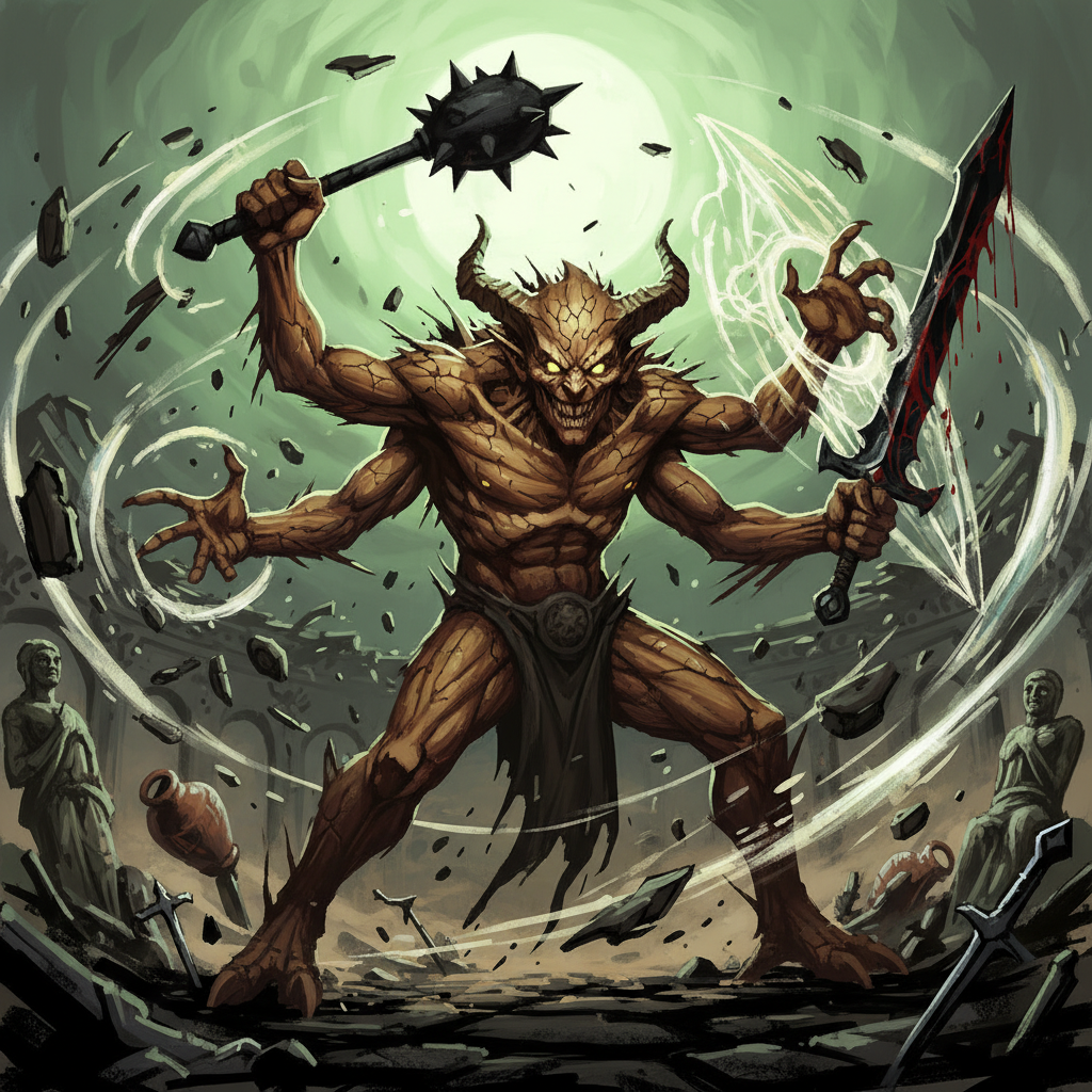 Sepid, original Pathfinder 2e monster artwork by ZapGM