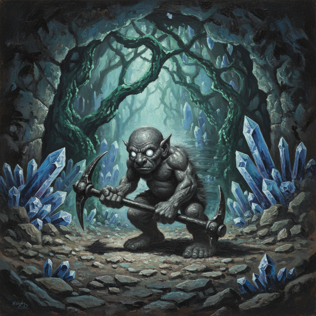 Deep Gnome (Svirfneblin), original D&D 5e monster artwork by ZapGM
