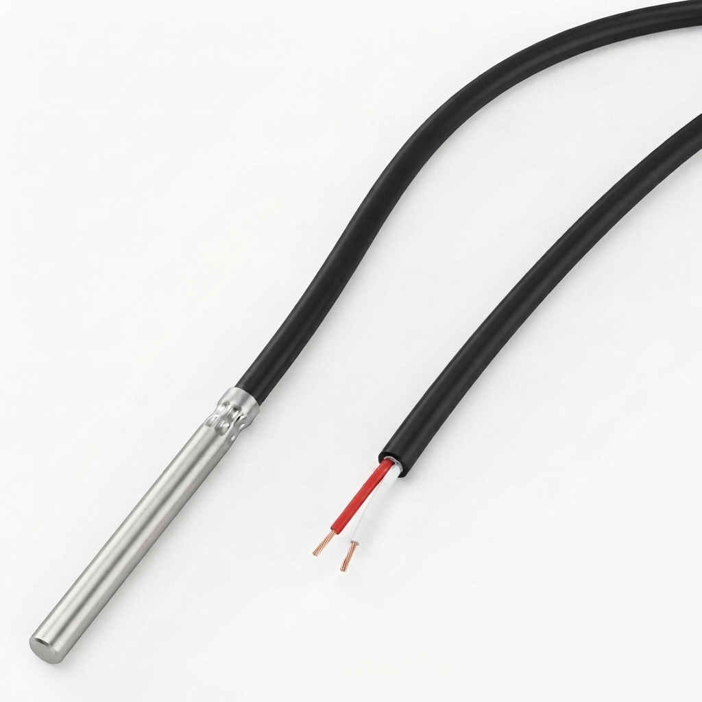 TAUCHFÜHLER MIT SILIKONKABEL (KESSEL U. EINSCHUBFÜHLER) KTY81-210 PUFFERFÜHLER
