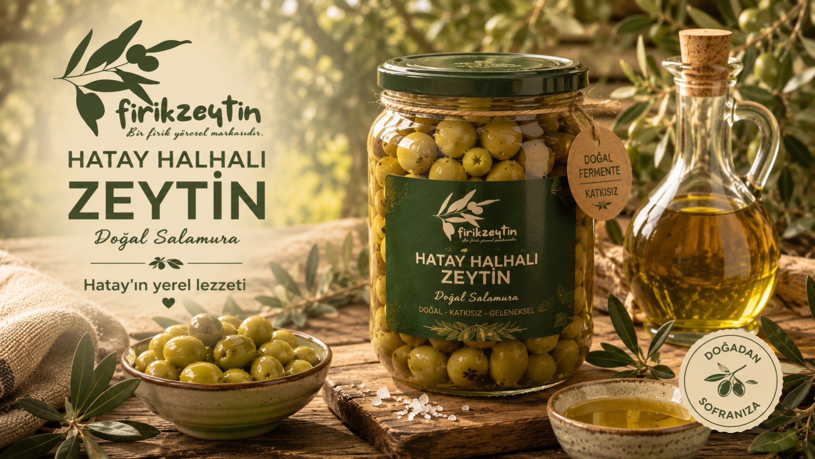 Salamura içinde hazırlanan Hatay Halhalı zeytin