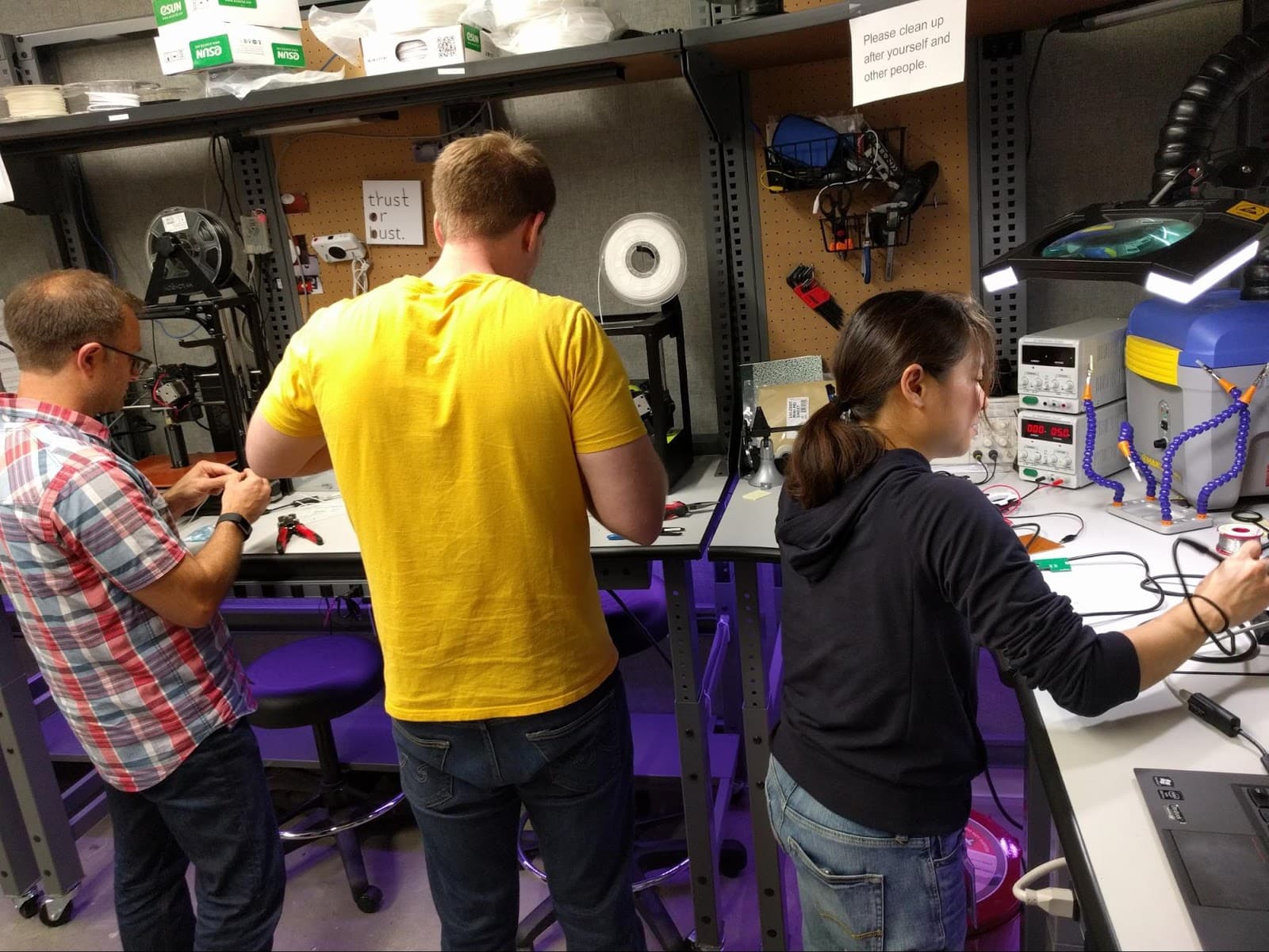 The team hard at work building AppShip3000