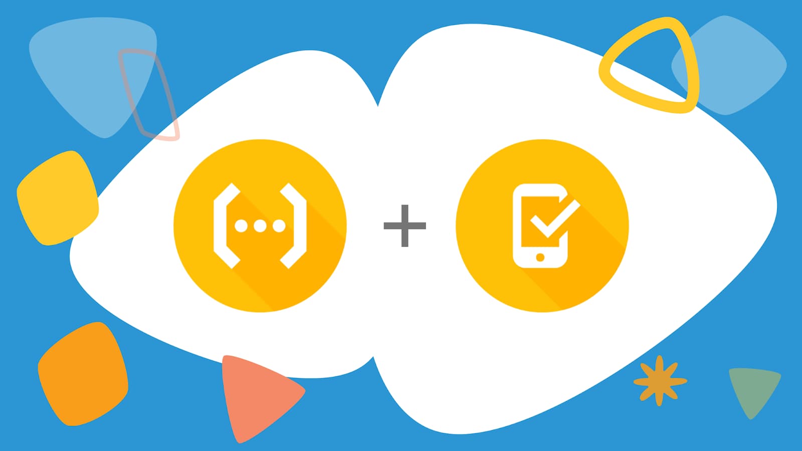 Firebase Test Lab logos illustration