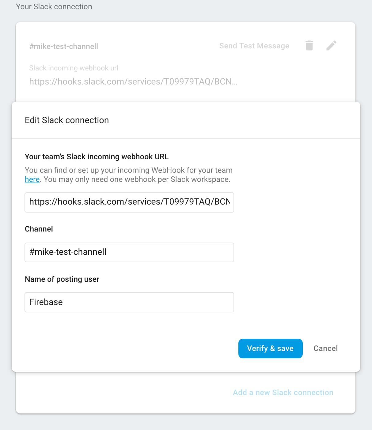 image of slack connection configuration