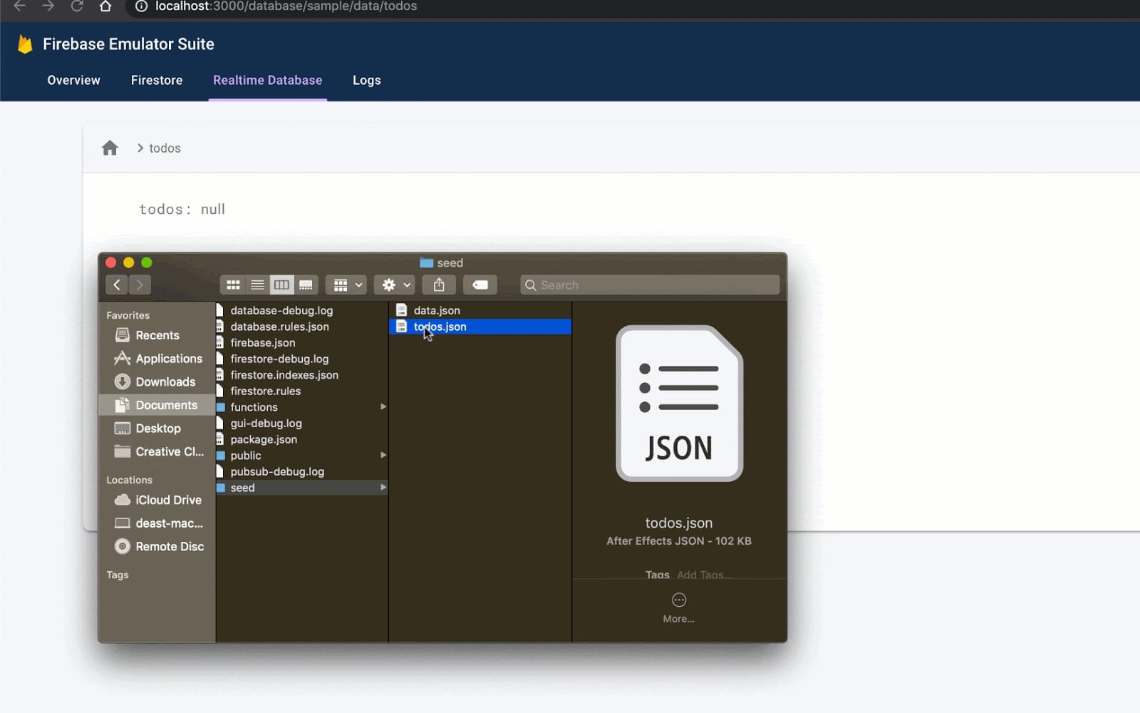 image of drag-n-drop JSON uploads
