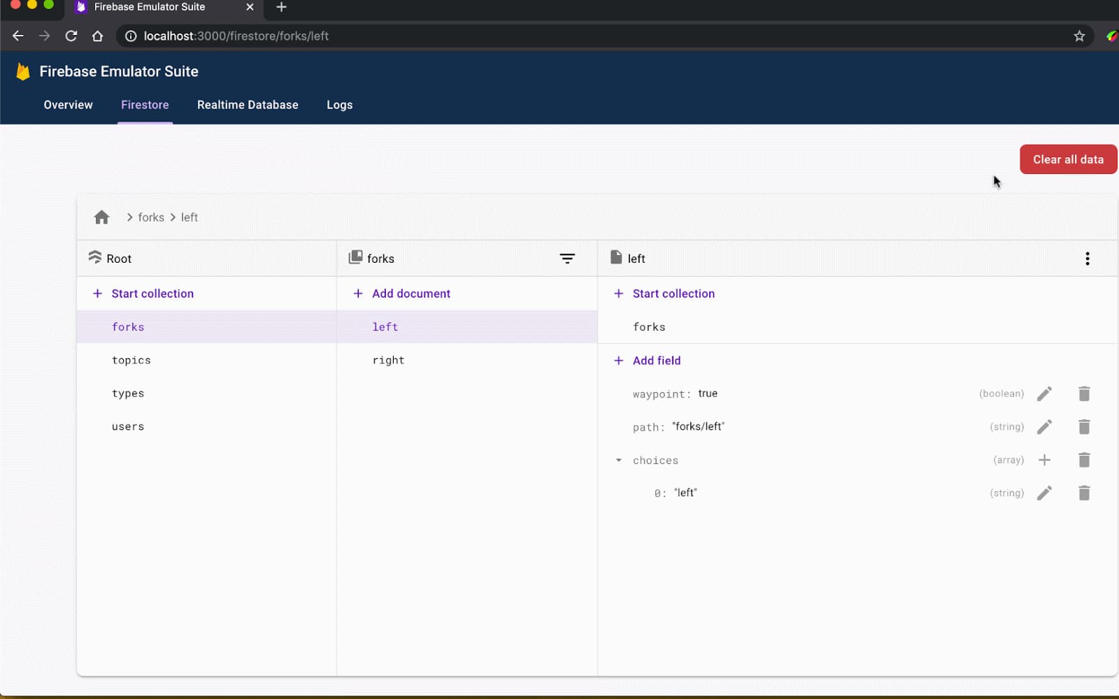image of clearing data with one-click