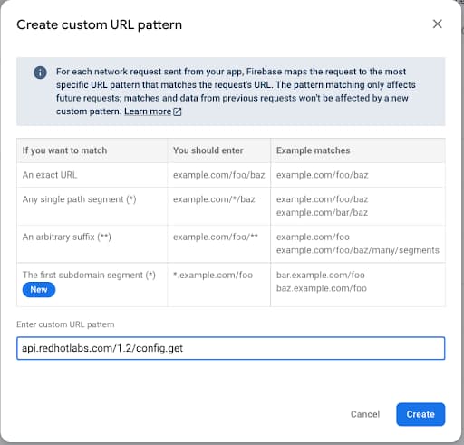 Creating a new custom URL pattern
