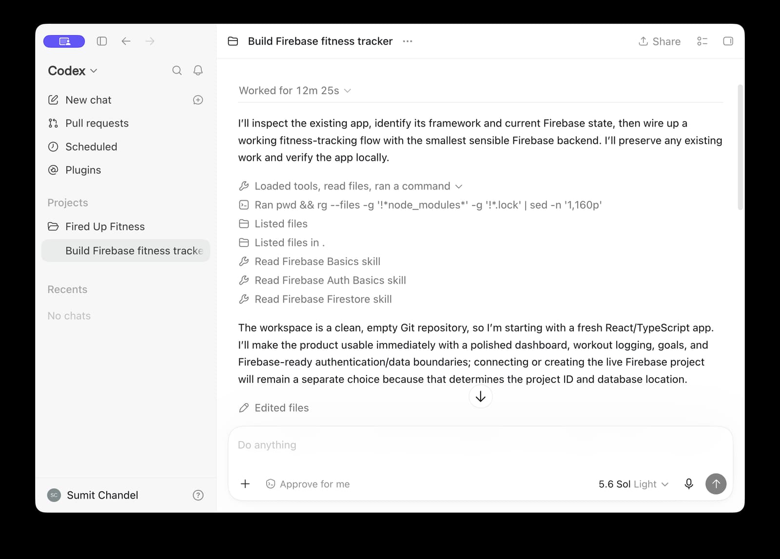 Codex loading Firebase agent skills