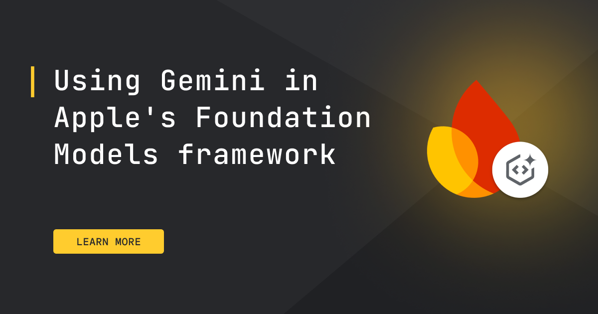 Gemini in Apple's Foundation Models framework