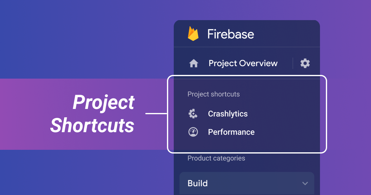 A screen recording of a dynamic navigation in the Firebase Console