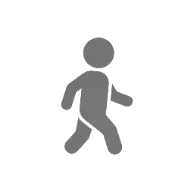 Now create the same style of icon of a walking child.
