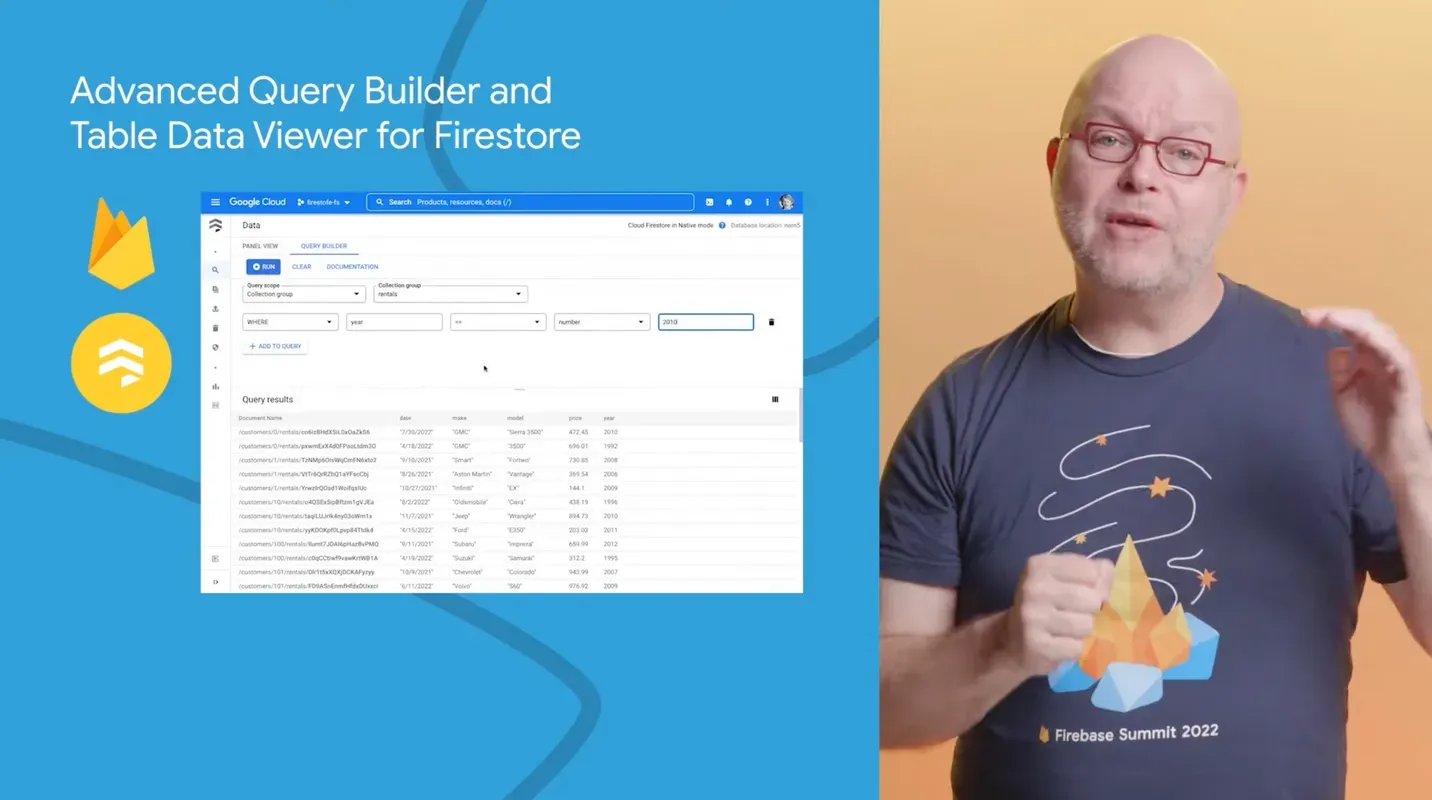 Advanced Query Builder and Table Data Viewer for Firestore