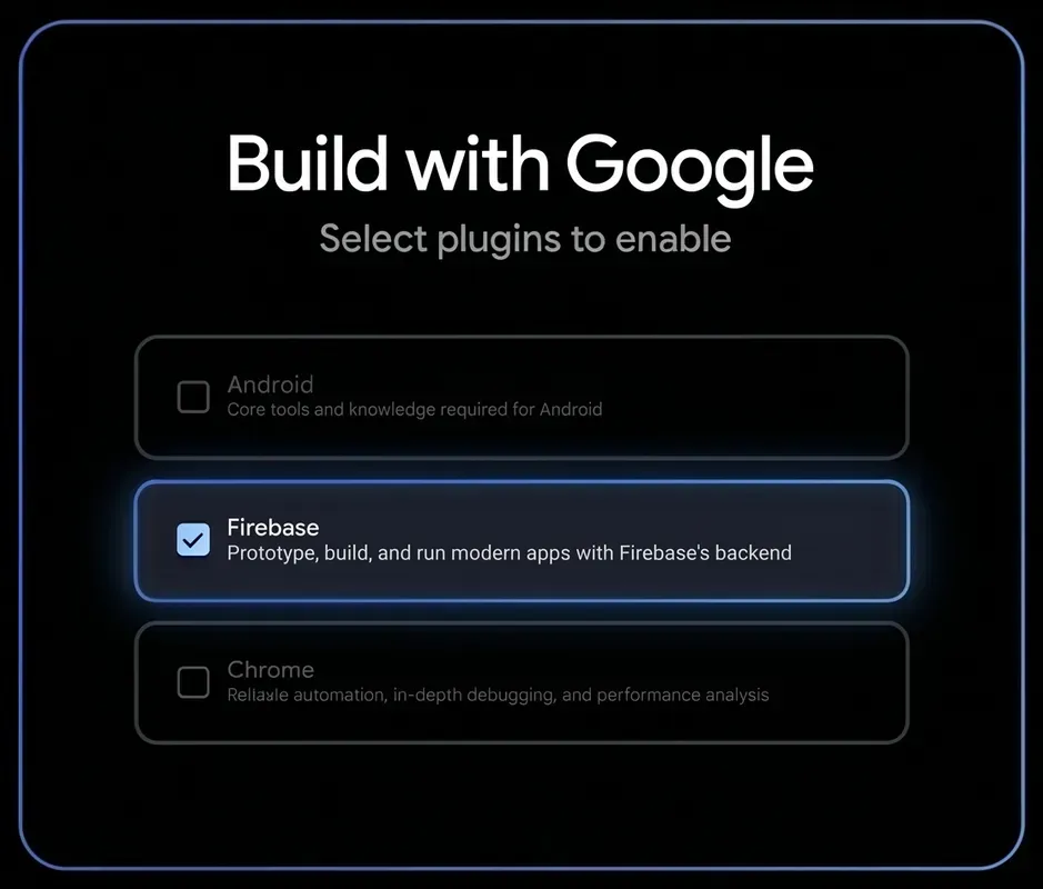 Enable Firebase with one click during Google Antigravity’s new onboarding process