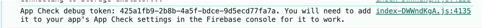 Debug Token Log