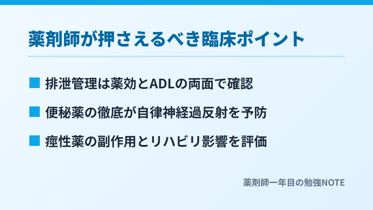 薬剤師が押さえるべき臨床ポイント