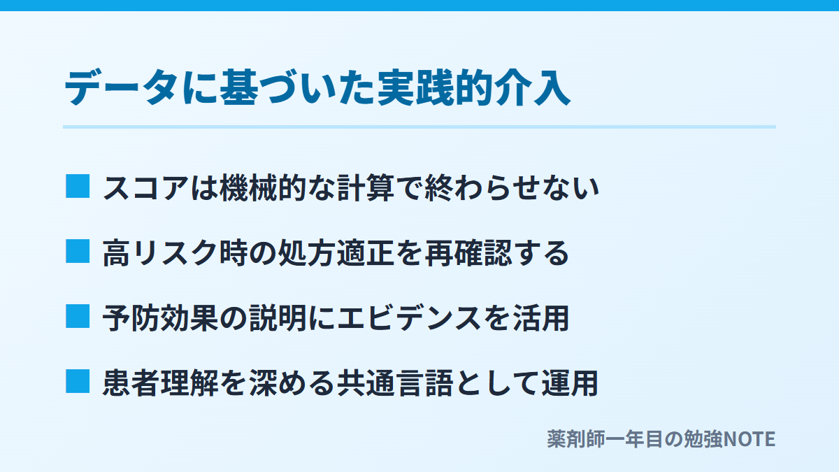 データに基づいた実践的介入