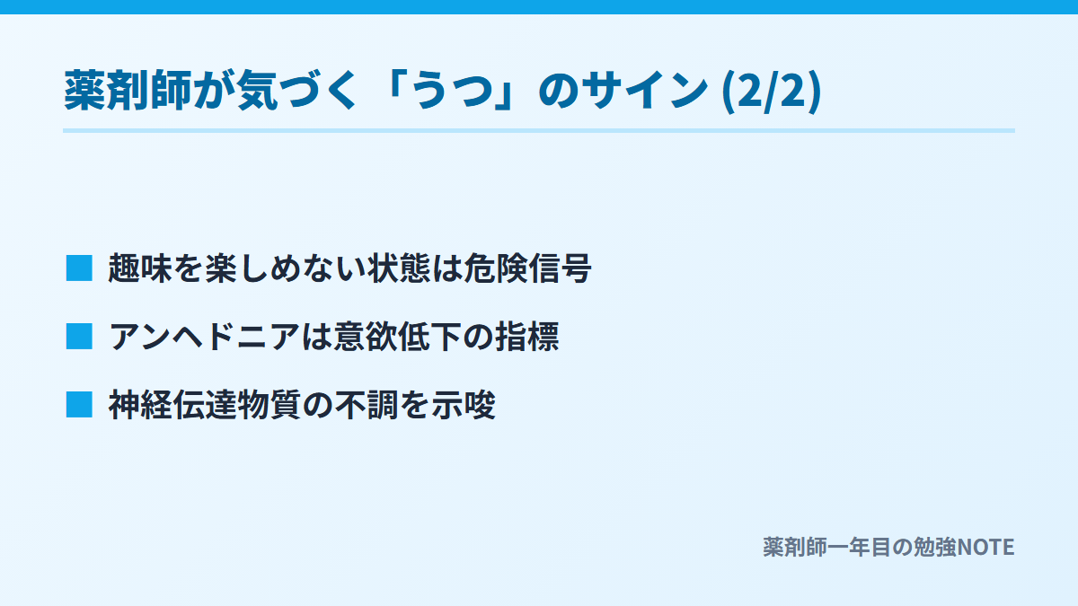 薬剤師が気づく「うつ」のサイン (2/2)