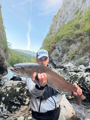 Guest catch during a guided fishing session on the Lim