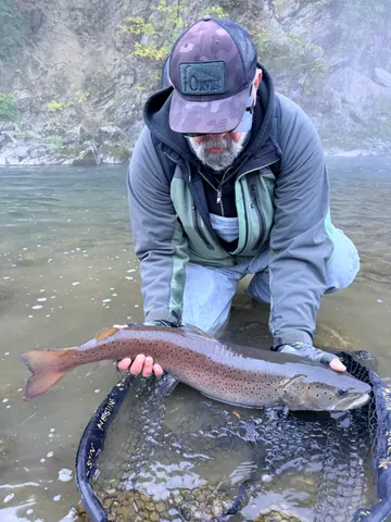 Guest catch during a guided fishing session on the Lim
