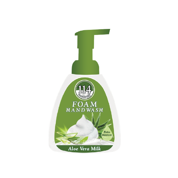 114 Amatoury Aloe Vera Milk Mousse Hand Wash - 400 ml Pump
