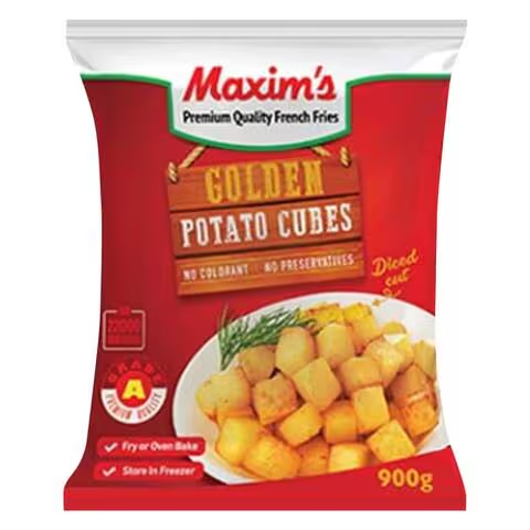 Maxims Frozen Potato Cubes | Frozen Potatoes – Crispy, Golden & Easy to Prepare