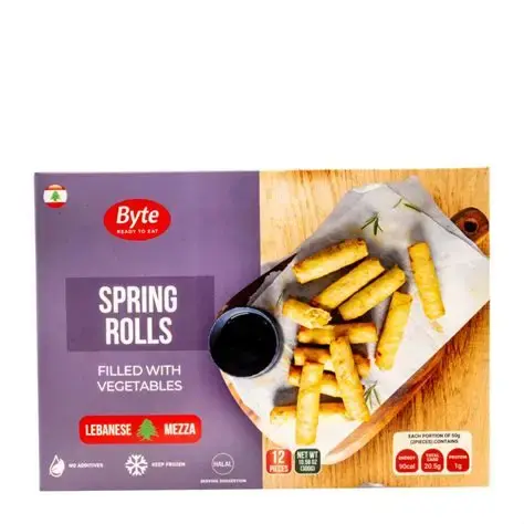 Byte Crispy Spring Rolls | Frozen Spring Rolls – Crunchy, Savory & Easy to Prepare