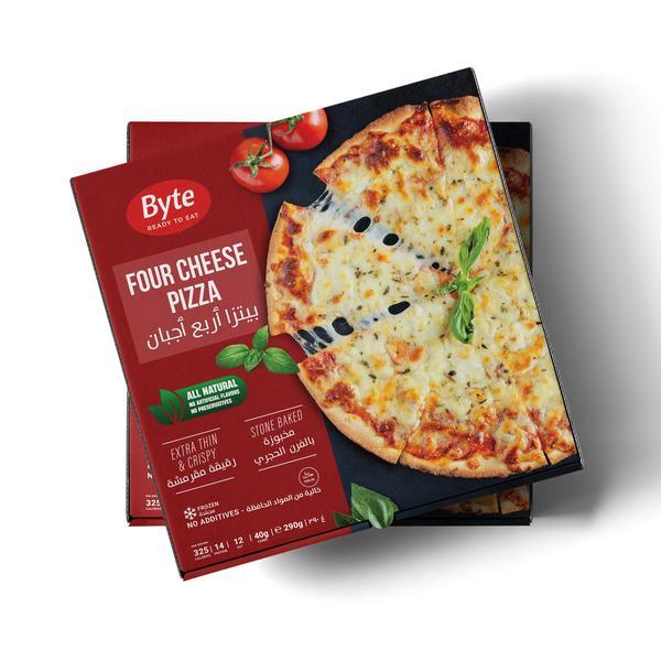 Byte Four Cheese Pizza | Frozen Four Cheese Pizza – Creamy, Rich & Ready to Bake