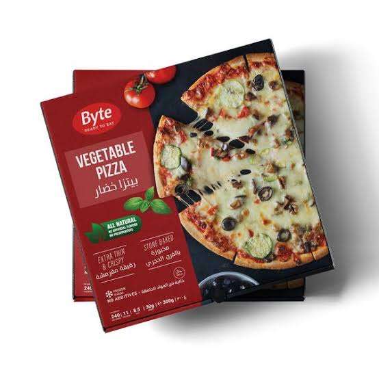 Byte Vegetable Pizza | Frozen Vegetable Pizza – Colorful, Tasty & Ready to Bake