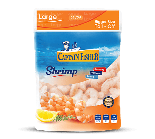Captain Fisher Cooked large PUD Shrimp 21 25
