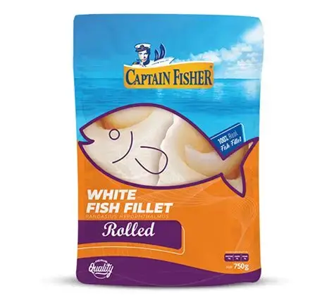 Captain Fisher Rolled Fish Fillets 120/200 | Frozen Rolled Fish Fillets – Convenient, Tender & Easy to Cook