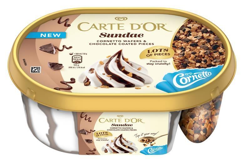 Carte D'Or Ice Cream Tub cornetto