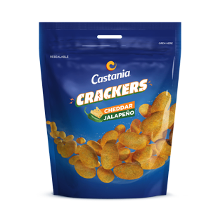 Castania Jalapeno Cheese Crackers | Spicy Jalapeno Cheese Crackers – Bold Flavor