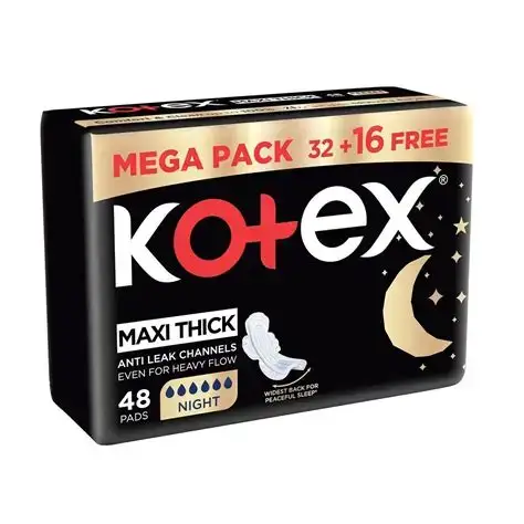 Kotex Super Sanitary Pads – Maximum Absorbency Feminine Hygiene Protection