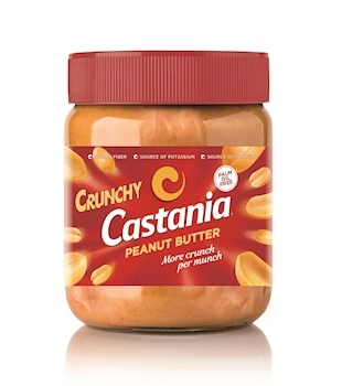 Castania Peanut Butter Crunchy | Crunchy Peanut Butter – Rich Protein Spread