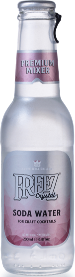 Freez Crystal Glass Bottle