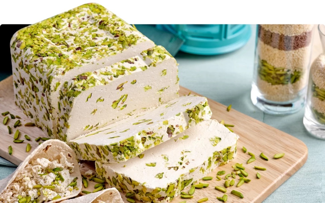 Lamesa Pistachio Halawa | Sesame Halva with Pistachios – Premium Sweet