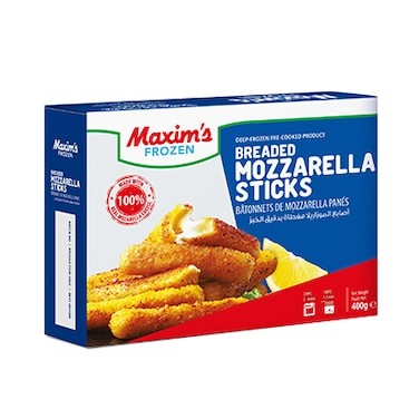 Maxims Breaded Mozzarella Sticks | Frozen Appetizers – Fresh Frozen, Convenient & Ready to Cook
