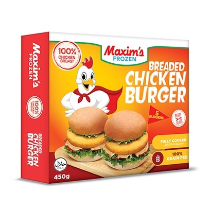 Maxims Frozen Chicken Burger | Burger Patties – Juicy, Convenient & Ready to Grill