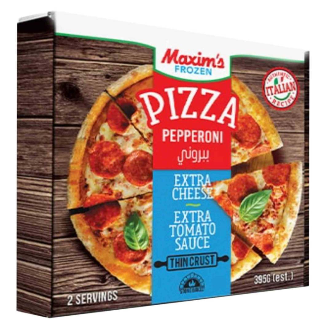 Maxims Pizza Pepperoni | Pepperoni Frozen Pizza – Cheesy, Convenient & Ready to Bake