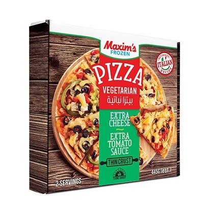 Maxims Pizza Vegetables | Vegetable Frozen Pizza – Cheesy, Convenient & Ready to Bake