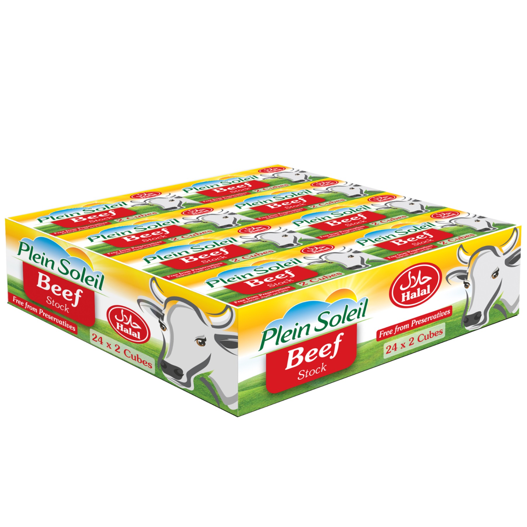 Plein Soleil Beef Stock Cubes 20g | Rich Turkish Beef Bouillon Cubes