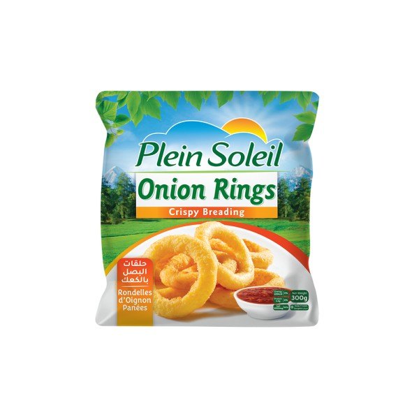 Plein Soleil Breaded Onion Rings 300g | Golden Crispy Frozen Onion Rings