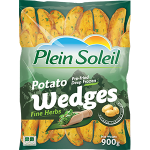 Plein Soleil Potato Wedges Fine Herbs | Herb Seasoned Frozen Potato Wedges