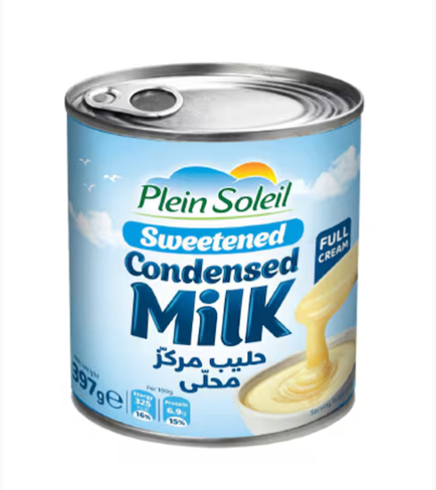 Plein Soleil Sweetened Condensed Milk 397g | Rich Creamy Condensed Milk