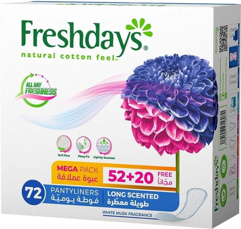 Private Fresh Days Long Sanitary Pads 18 Pads – 20% Longer Leak Protection