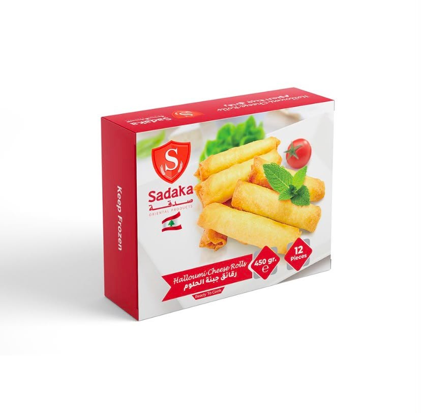 Sadaka Rukakat Halloumi Filled Dozen | Halloumi Cheese Filled Pastry – Authentic, Convenient & Ready to Bake