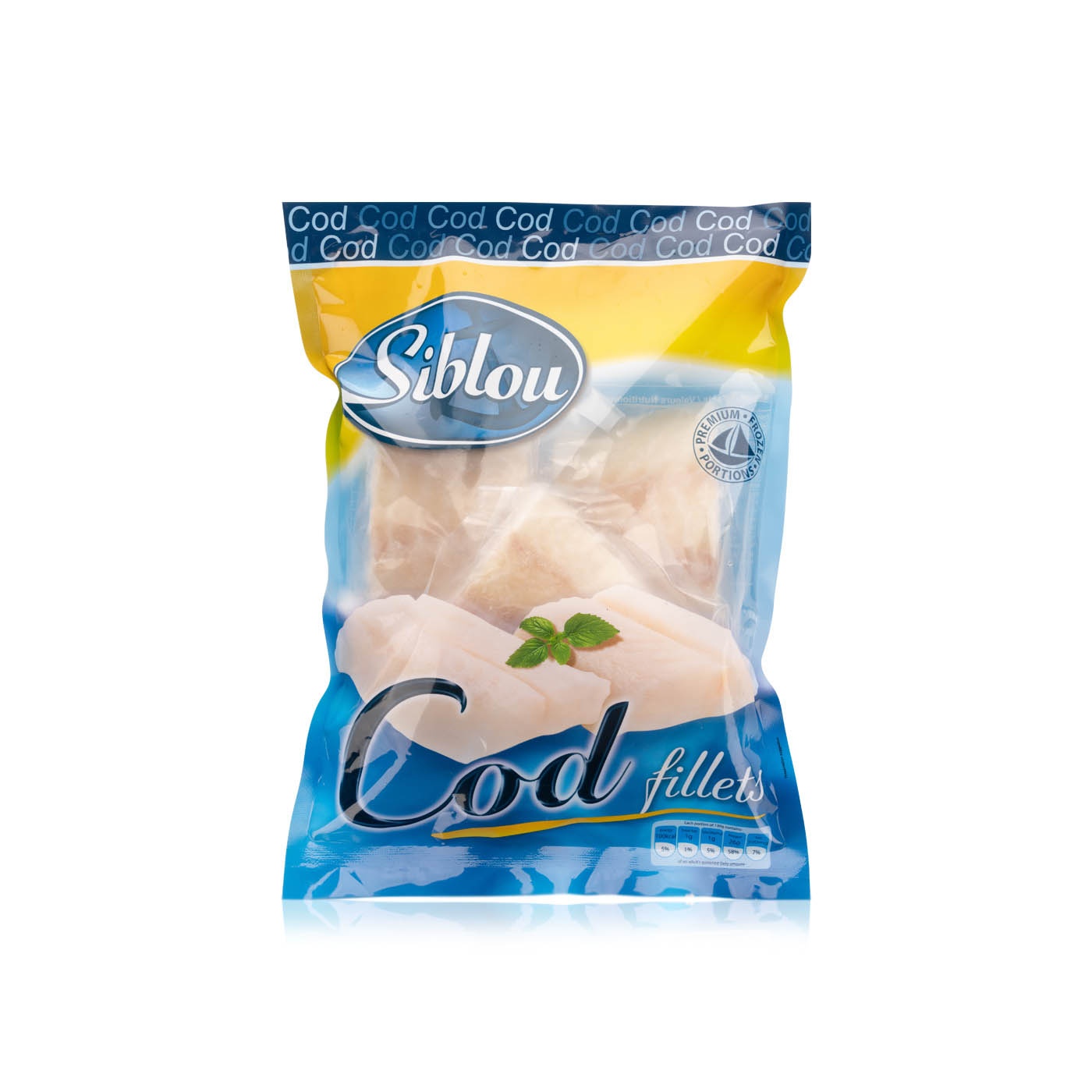 Siblou Cod Fish Portions 150-180g | Cod Fish Fillets – Mild, Flaky & Premium Portions